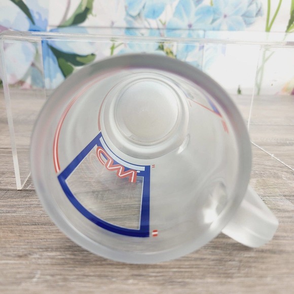 CNN Atlanta The Most Trusted Name In News Glass Frosted 6" Beer Mug RARE - Picture 5 of 7